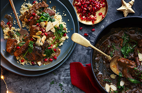 Impress everyone and light up your New Year’s Eve with this braised lamb dish