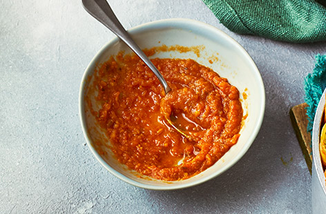 Incredibly versatile, this simple vegan sauce can be used as a great pasta sauce, loosened up and be made into a soup or make the base for a creamy risotto