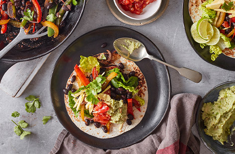 When you need dinner on the table fast, these veggie fajitas are just the ticket.