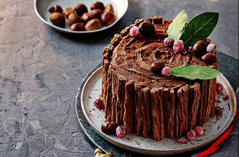 Earthy and buttery chestnuts take this incredible Christmas dessert to the next level