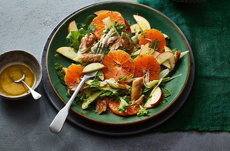 Add a bit of vibrance and colour to those chilly evenings with this super salad