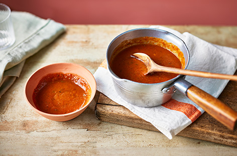 This warmly spiced enchilada sauce is a versatile recipe that can be frozen and defrosted whenever you need it