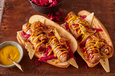 Serve up these fully loaded hot dogs for an informal get together