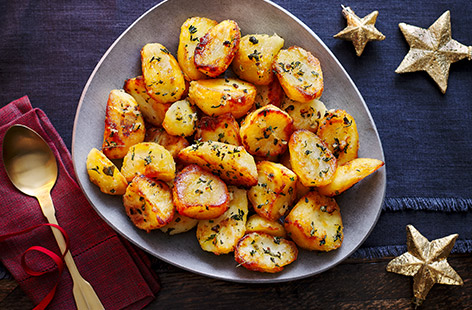 These fragrant roasties are crisp on the outside and delightfully fluffy on the inside