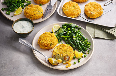 Smoked kippers add an extra depth of flavour to this quick and simple fishcake recipe