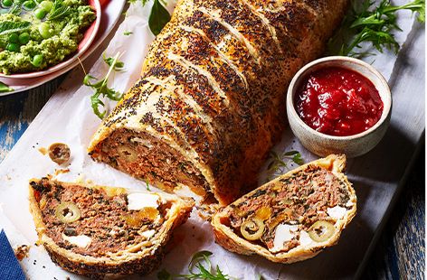 This is a savoury bake that will wow the crowd at your next street party