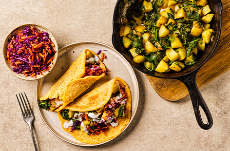 A South Indian and Sri Lankan staple, dosa are a light type of pancake rolled up and stuffed with spicy filling, such as potatoes and spinach
