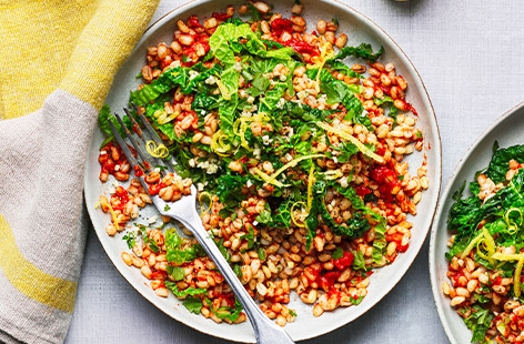This nifty risotto is cooked in the microwave which saves on both time and energy