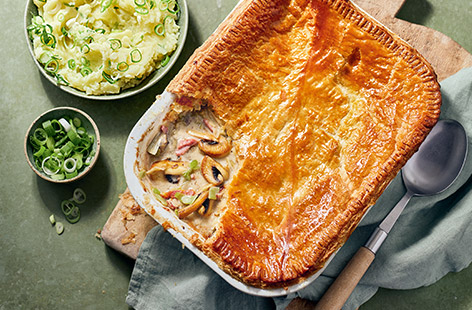 Making this pie will fill your kitchen with the most gorgeous aroma! Served with a side of creamy mash, this pie is simple comfort food at its best.