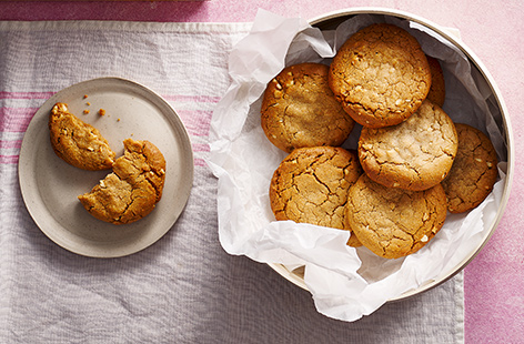 Using ingredients that you'll have a the back of your cupboard, these simple peanut butter cookies go perfectly with a cuppa