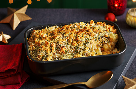 We've made this classic comfort dish vegan, so everyone can enjoy a generous helping alongside their roast this Christmas