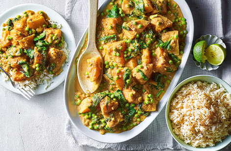 Spicy and nutty, this vegetable satay is packed full of flavour. Simply bung all the ingredients in and let the slow-cooker do all the work.