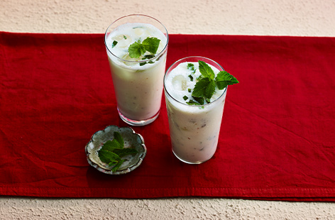 Perfect for either a hot summer's day or cool Autumn night, this Indian yogurt-based drink has a pinch of salt for extra kick