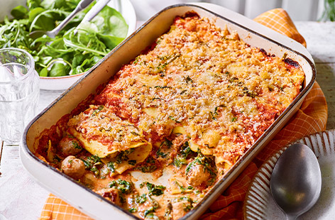 This sausage and kale cannelloni is a hearty and satisfying dish that will leave your family or friends wanting more and savouring each bite.