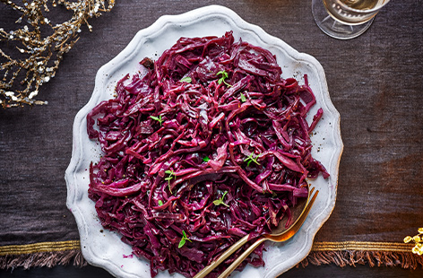 A splash of sherry and a glug of pomegranate juice help add sweetness to this classic Christmas dish