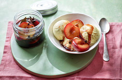 A great way to use up plums before they get too mushy, pickling helps preserve the plums whilst intensifying the flavours over time for a rich, jammy delight