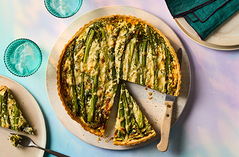 A homemade quiche fits the bill for so many occasions – relaxed lunch with friends, summer picnic, Easter buffet with the family and even better that you can prep it in advance and freeze it. Making your own pastry isn't as hard as it looks, but you could opt for ready rolled. Our quiche recipe is filled with vibrant spring veg and tangy French Gruyère.
