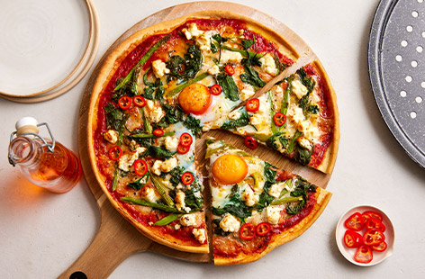 This Spring Florentine recipe is a delightful fusion of fresh flavours and vibrant ingredients. No need to stress - we've made it easy with pre-made pizza base mixes.