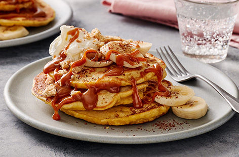 Banoffee pie pancakes