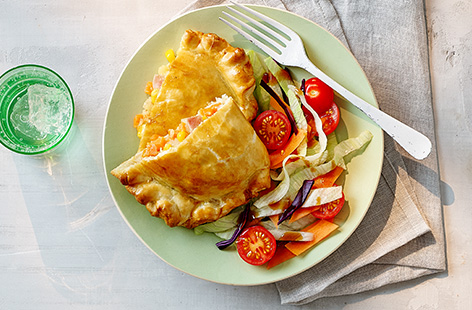 Kids will love these flavour-packed pasties, stuffed with sweetcorn, ham and carrot, they're great eaten warm or could be packed cold in a lunchbox