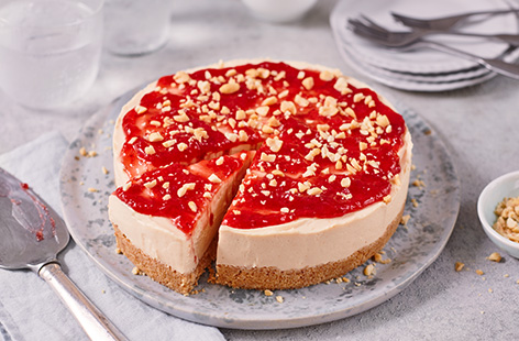 Peanut butter is the star ingredient in this moreish no-bake cheesecake recipe