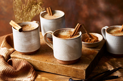 Get inspired by Mexican-style horchata with this easy warming hot drink recipe. Mix together almond milk, rice milk and amaretto with fragrant vanilla pods and cinnamon sticks for the ultimate autumnal treat.