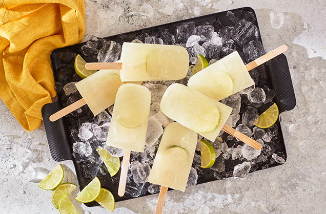 Dark and stormy ice lollies