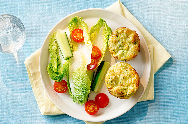 Monday: Courgette and egg muffins