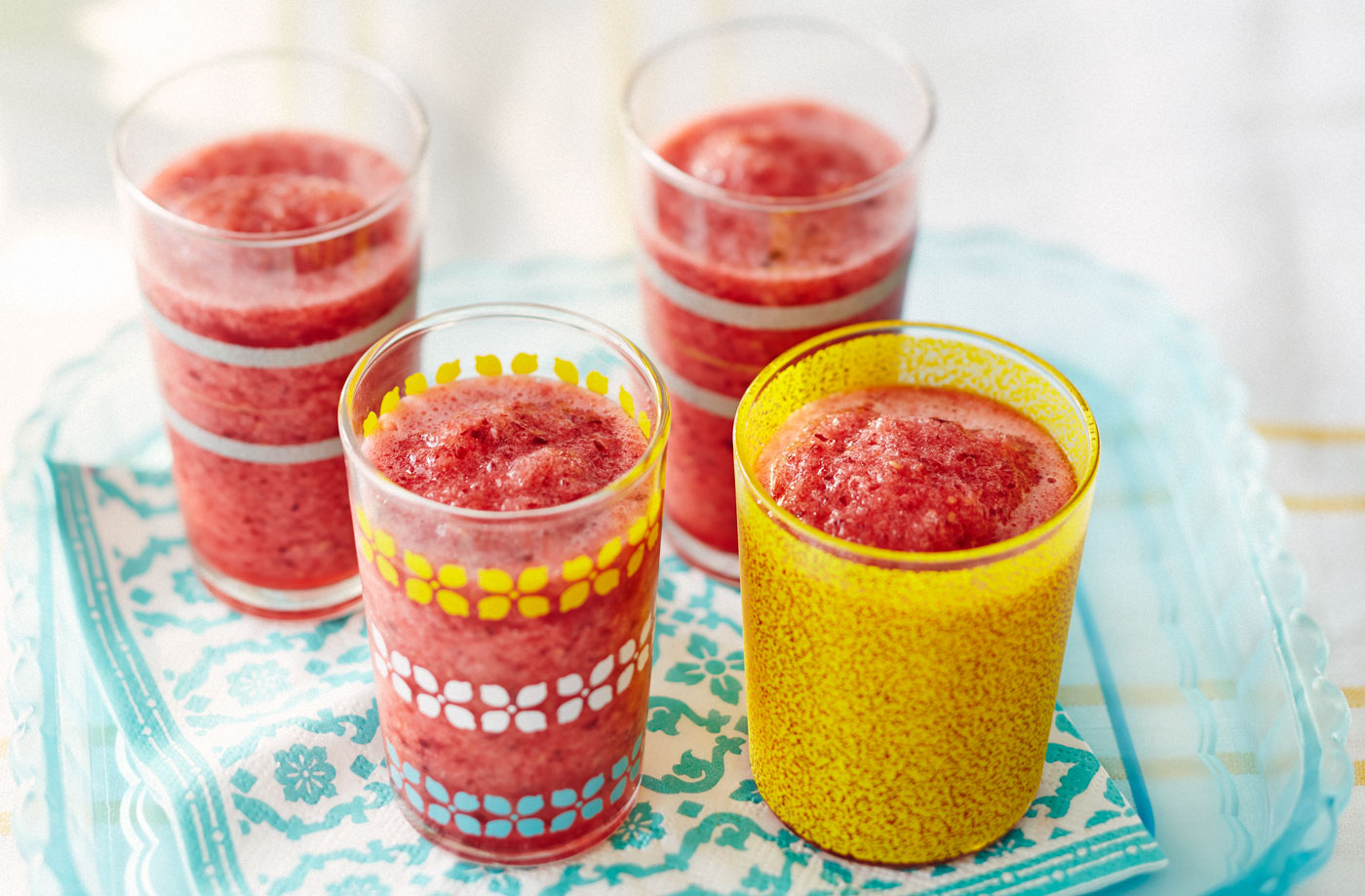 Raspberry-cherry slushies  recipe