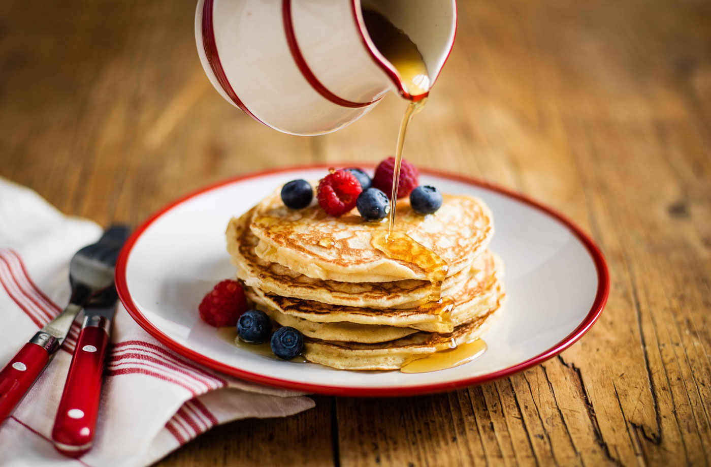 Fluffy American pancakes recipe