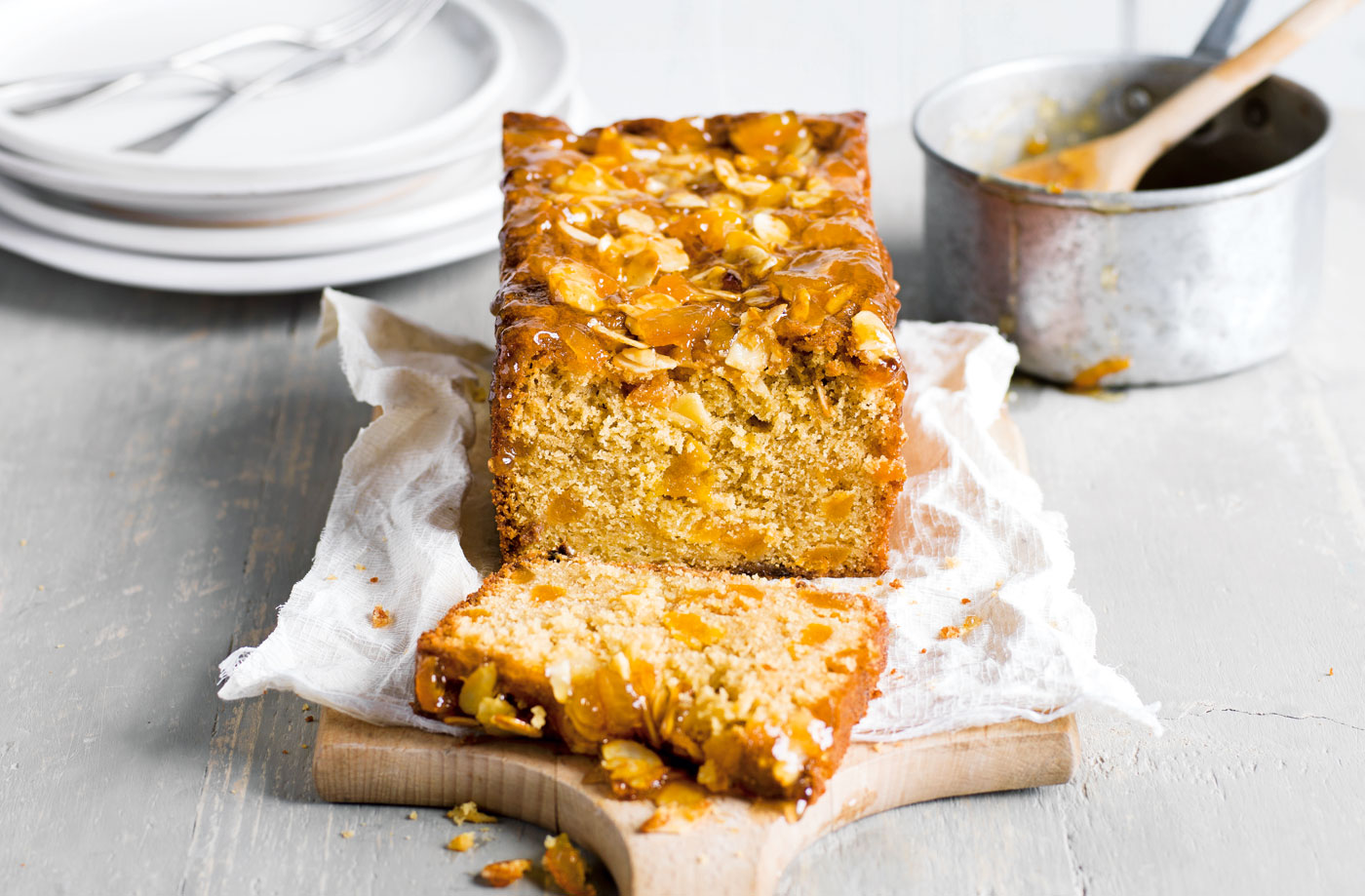 Marmalade-glazed apricot loaf recipe