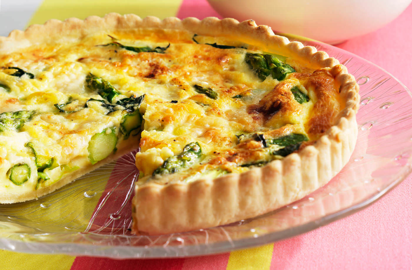 Green asparagus quiche recipe