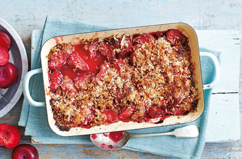 This deliciously fruity dessert is a great way to enjoy the season’s juiciest plums