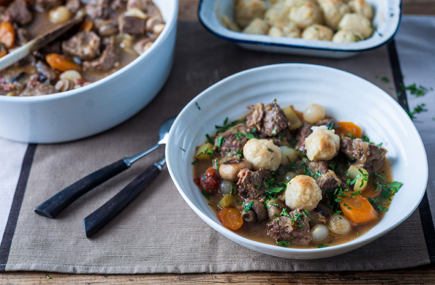 Dominic Chapman's beef stew and dumplings recipe