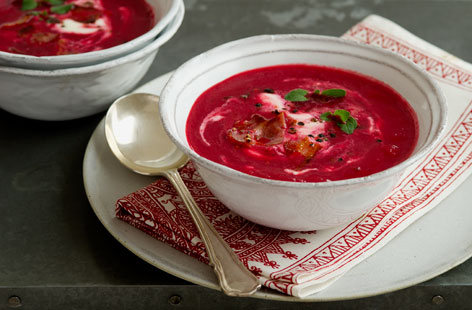 This Polish soup not only looks impressive, but it tastes great, too. Bursting with veg and spices, it's a good way to use up leftover veg. If you eat pork, try adding crispy bacon. It's often eaten at Christmas, but we reckon it's a winner all-year round.