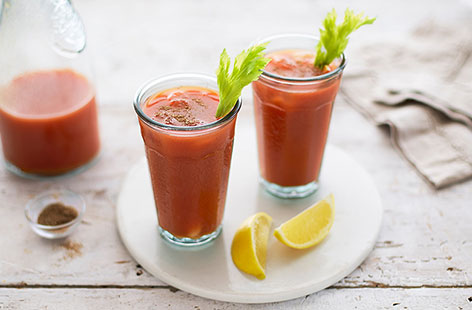 A traditional Bloody Mary cocktail is an invigorating tipple – the 'Lifesaver' is said to work wonders after a big night out the day before.