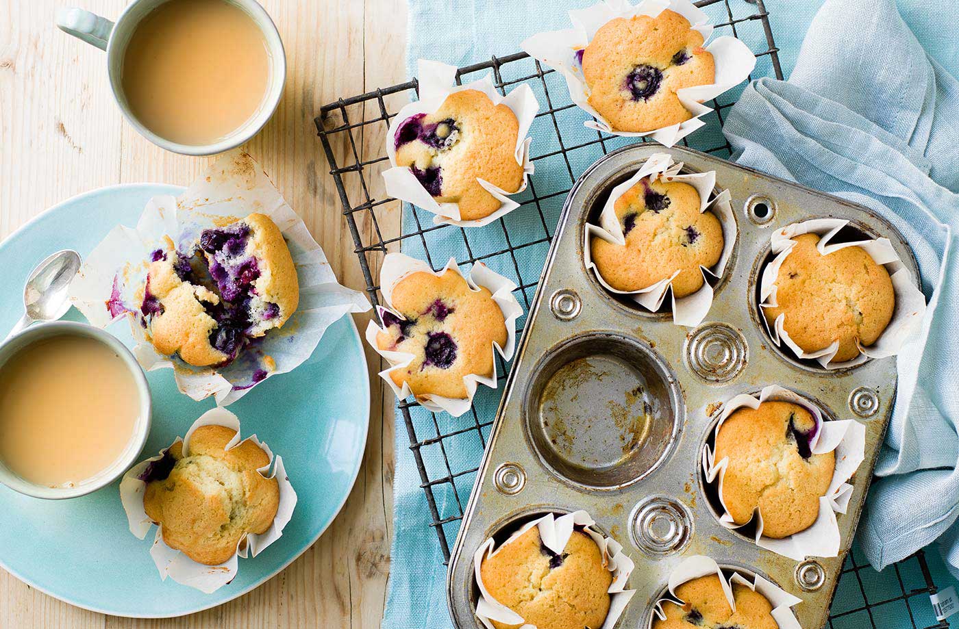 Easy blueberry muffins recipe