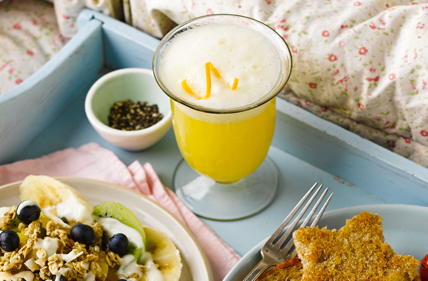 Orange sherbet breakfast punch recipe