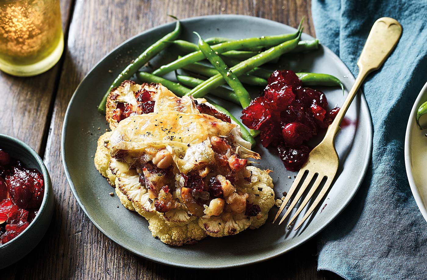 Brie and cauliflower steaks recipe