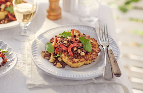 Try these vegetarian-friendly cauliflower steaks for a simple and healthy weeknight dinner or light lunch