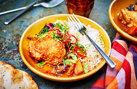 Flavoured with an aromatic blend of miso, soy sauce, spices and honey, this is a chicken and potato stew, Korean style. Perfect for packing some serious flavour into your dinner this is a winning midweek meal.