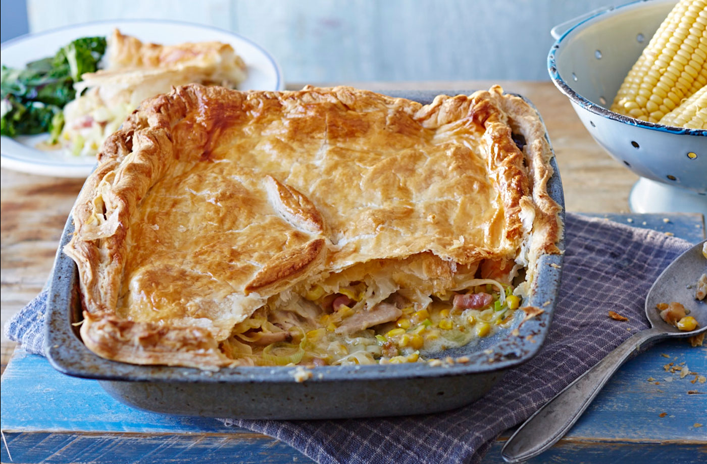 Chicken and sweetcorn pie recipe