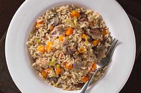 This one pot dish gives you a tasty meal with hardly any washing up