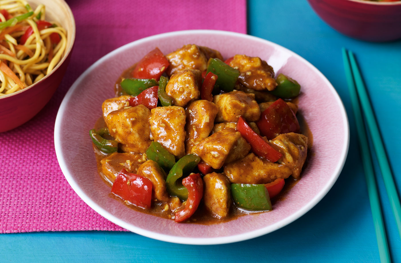 Ken Hom's curried chicken with peppers recipe