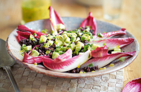 This wholesome salad is packed with nutritious lentils, creamy avocado and peppery chicory.