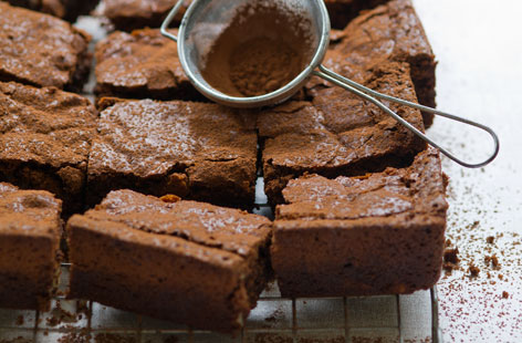 These irresistibly fudgy dark chocolate brownies are the perfect indulgent teatime treat. Best of all, they are completely gluten-free so that everyone can enjoy!