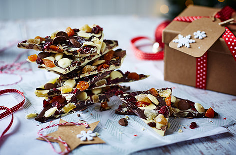 As if chocolate wasn't delicious enough already, this homemade bark is topped with tons of goodies, making in the perfect Christmas gift idea. With raisins, crystallised ginger, cranberries and apricots, it's a fruity delight that's guaranteed to please