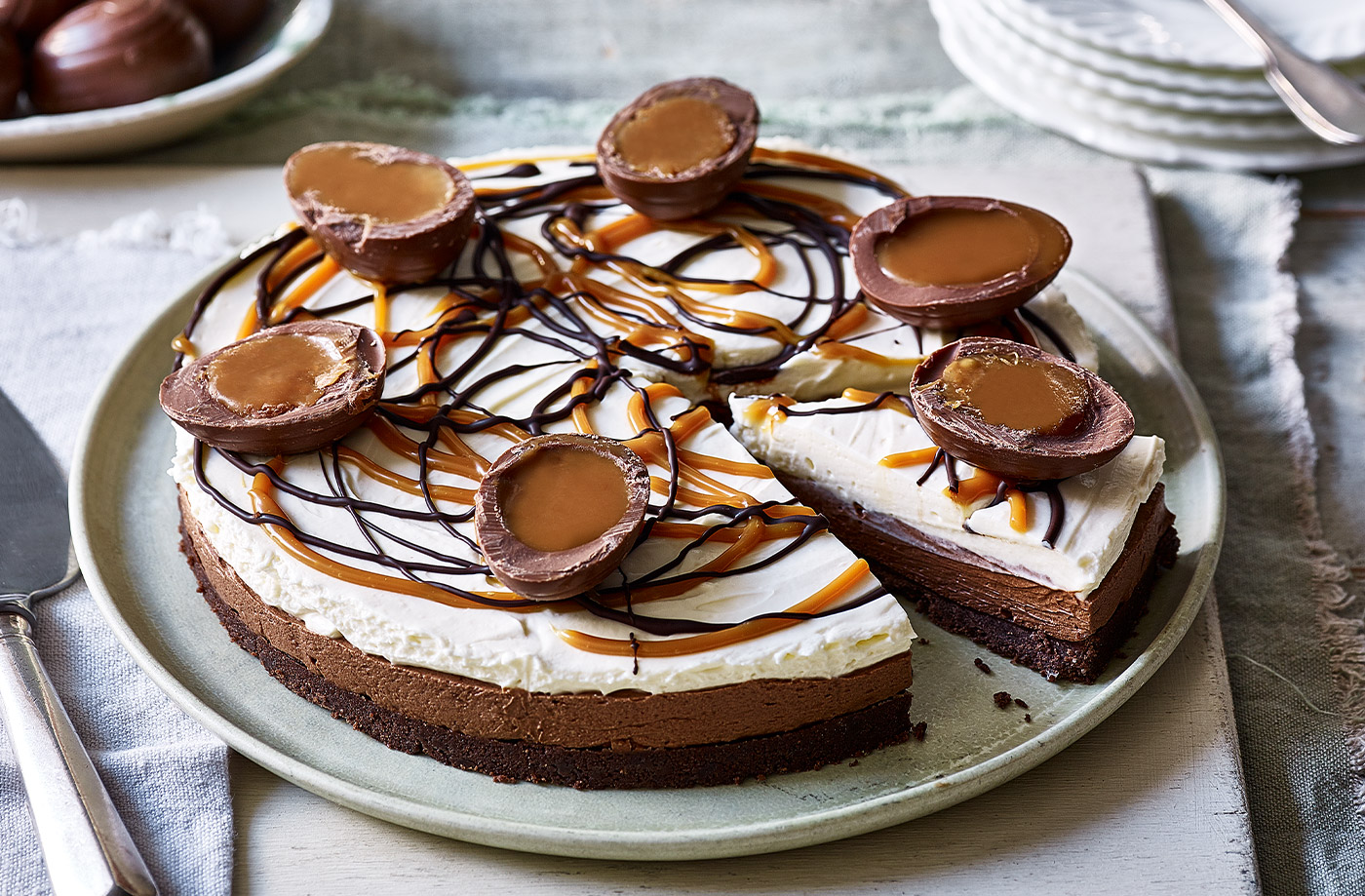 No-bake chocolate and caramel cheesecake recipe