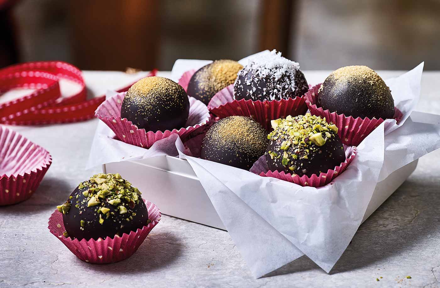 Chocolate marzipan truffles recipe