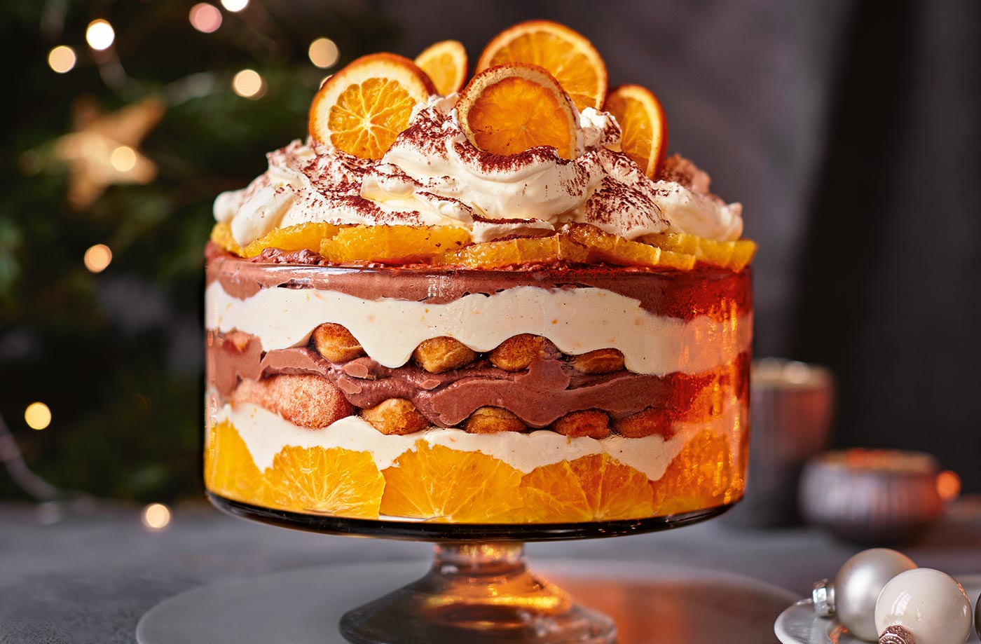Chocolate orange tiramisu trifle recipe